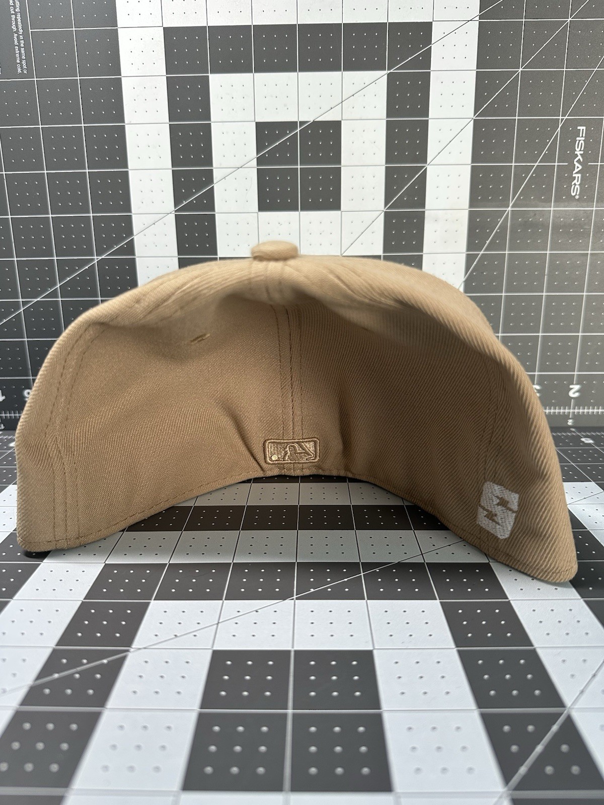 Boston Red Sox Fitted Hat 7 5/8 CUSTOM (beige)(camo bottom)