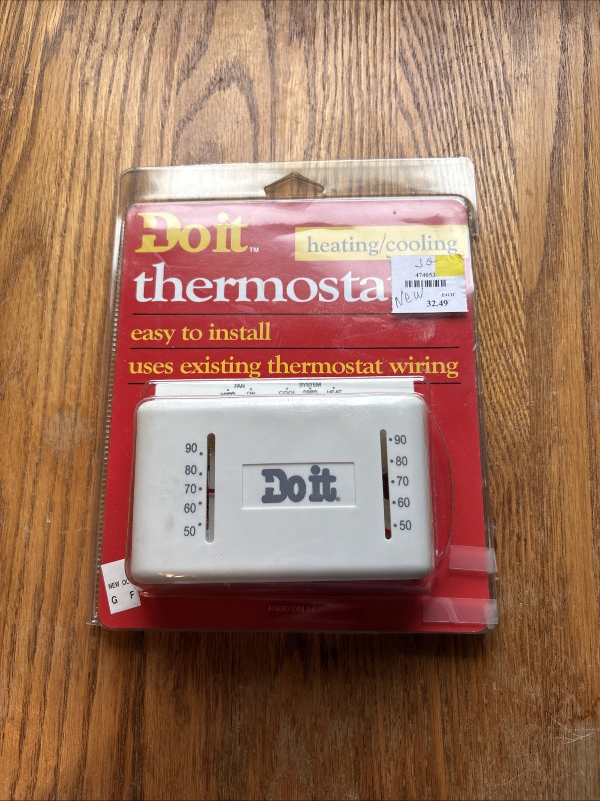 Do It Heating And Cooling Thermostat New Open Box.