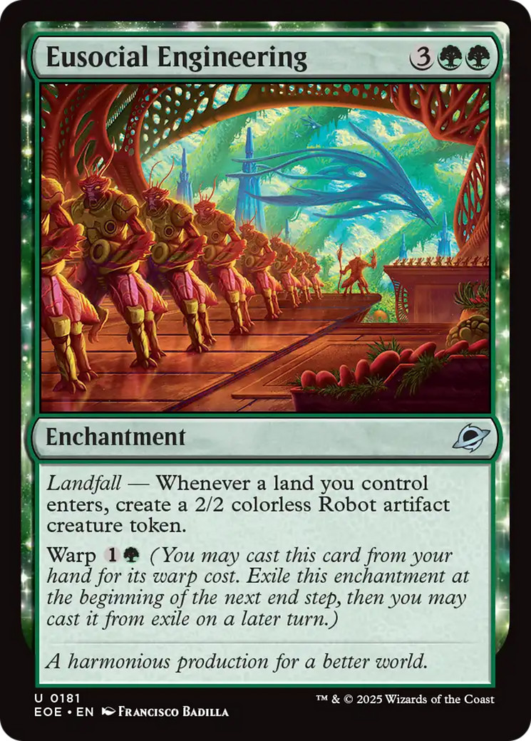 x1 Eusocial Engineering EOE Edge of Eternities MTG 181 M/NM 1x
