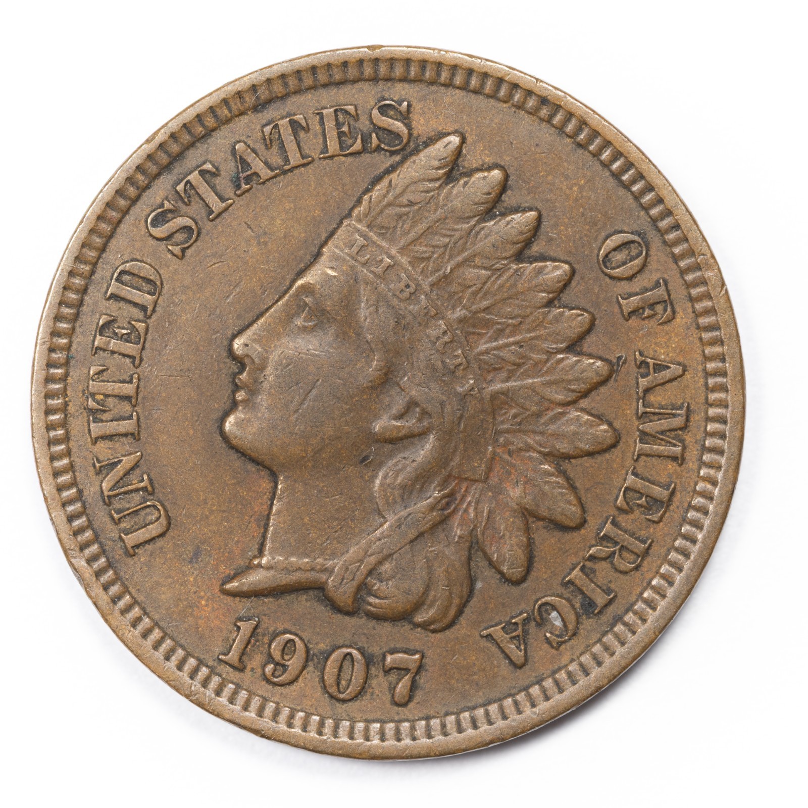 1907 Indian Head Penny Extremely Fine (XF)