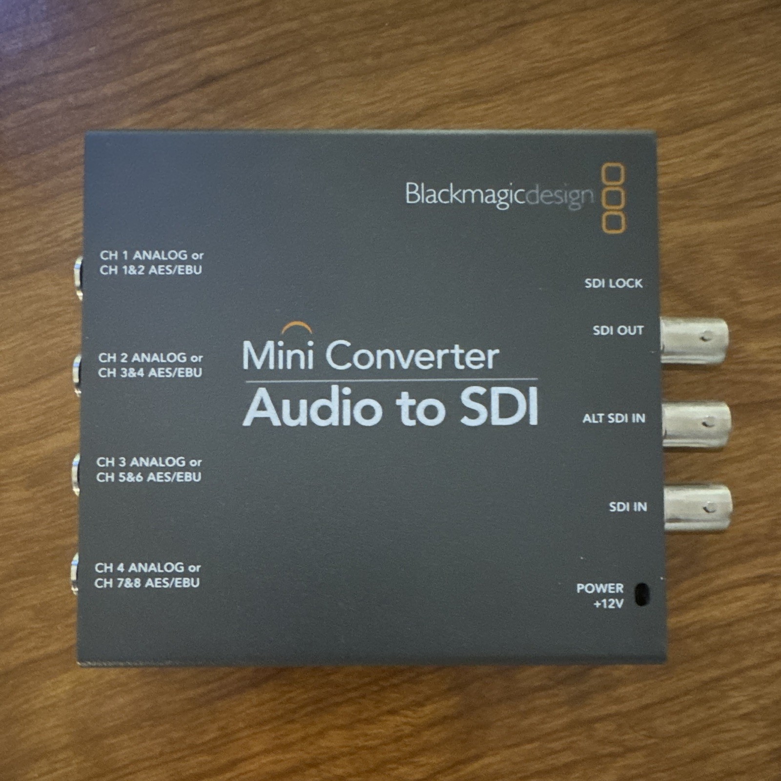 Blackmagic Design Mini Converter Audio to SDI Tested No Power Supply