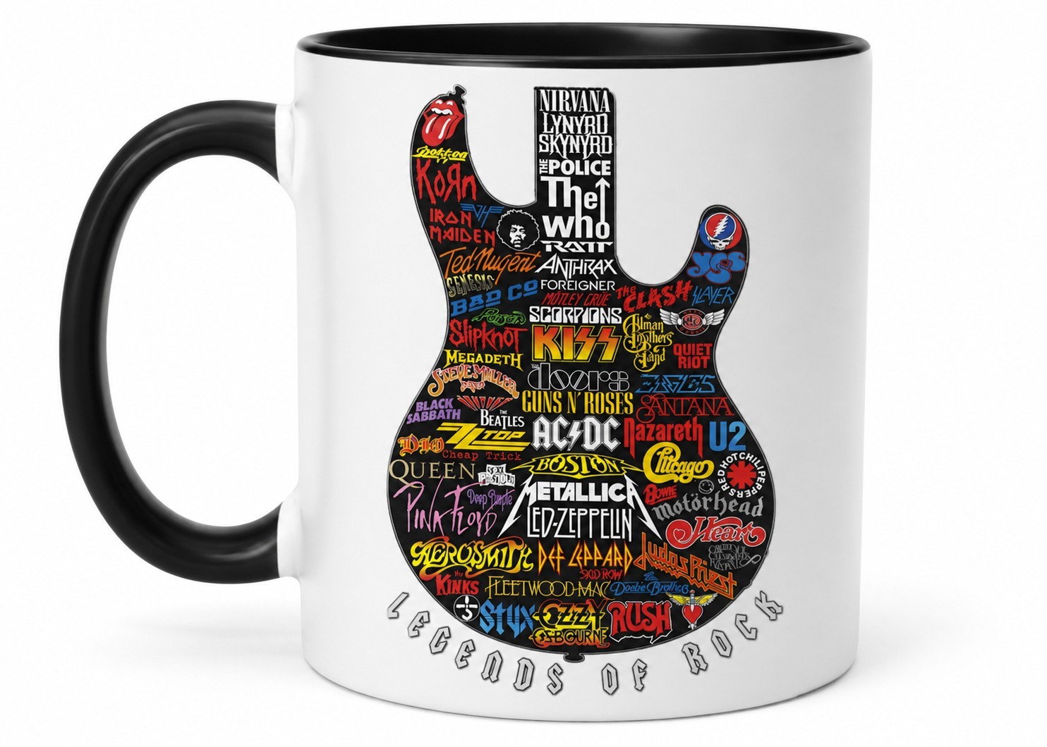 Classic Rock Bands Coffee Mug 11oz