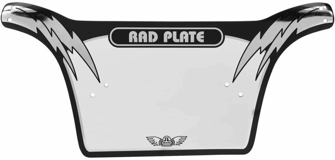 SE BIKES Number Plate Rad Bk/Sl