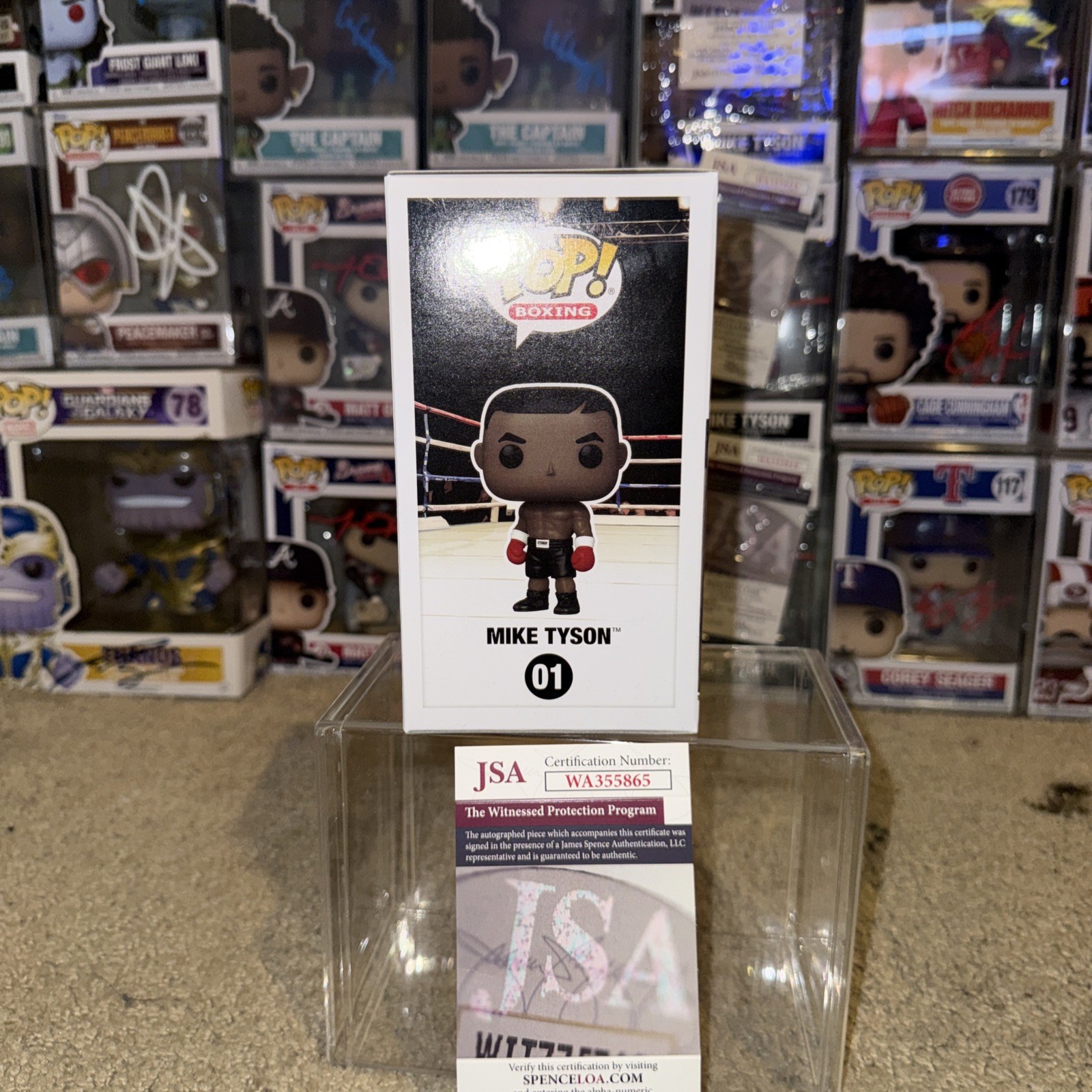 Mike Tyson Signed Funko Pop Autographed JSA COA