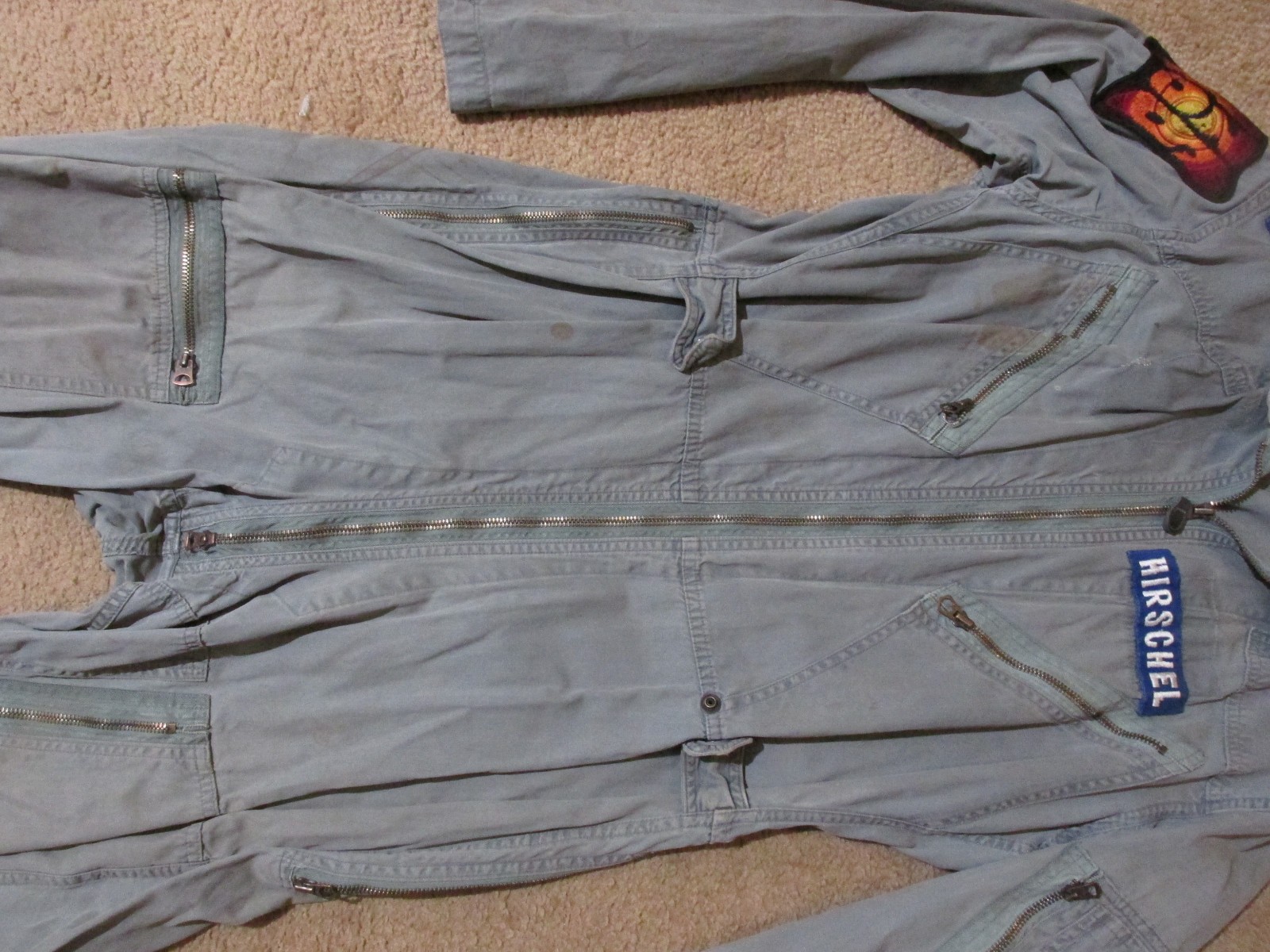 US Airforce pilot flight jumpsuit Vietnam war named