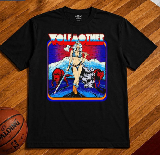 Rare! Wolfmother Band Heavy Metal Rock Black S to 5XL Tee Shirt 1TT0119