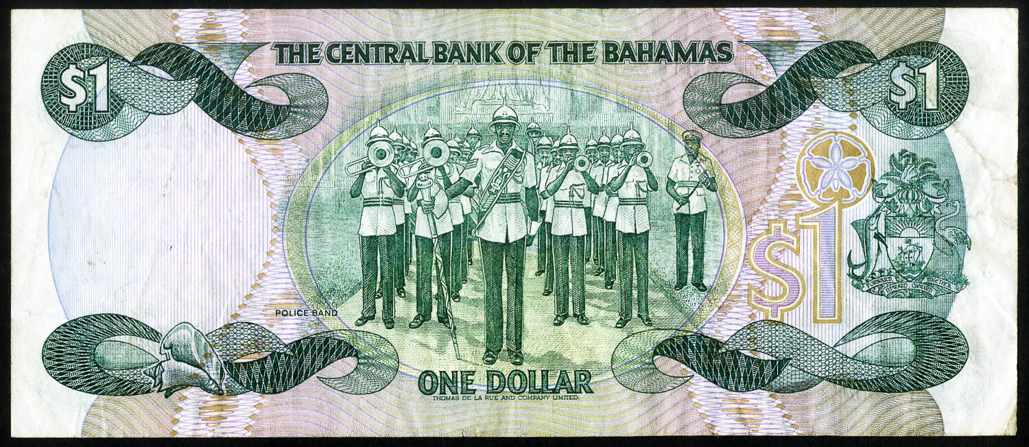 Bahamas Paper Money $1 Note