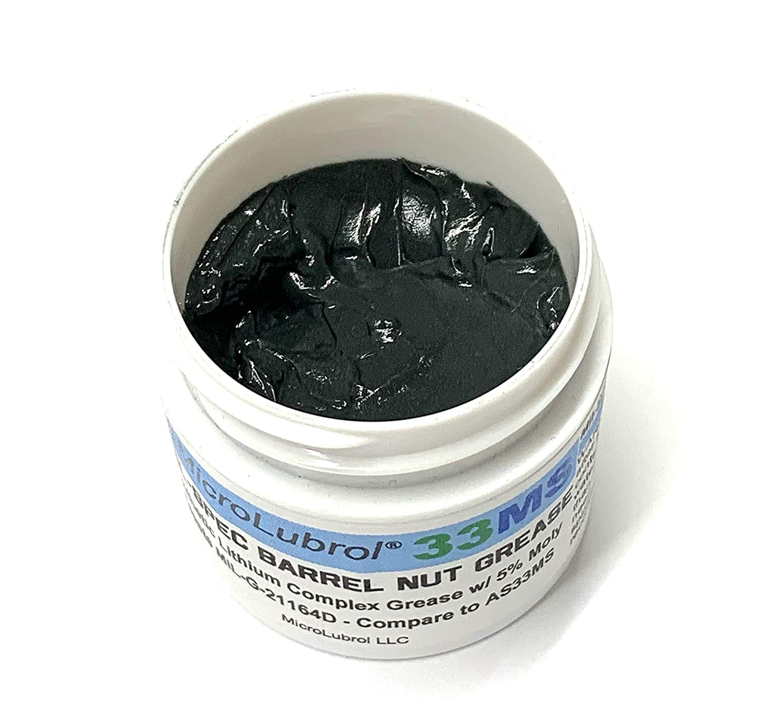 MicroLubrol 33MS MIL-SPEC Barrel Nut Lithium Moly Synthetic Rifle Gun Grease 1oz