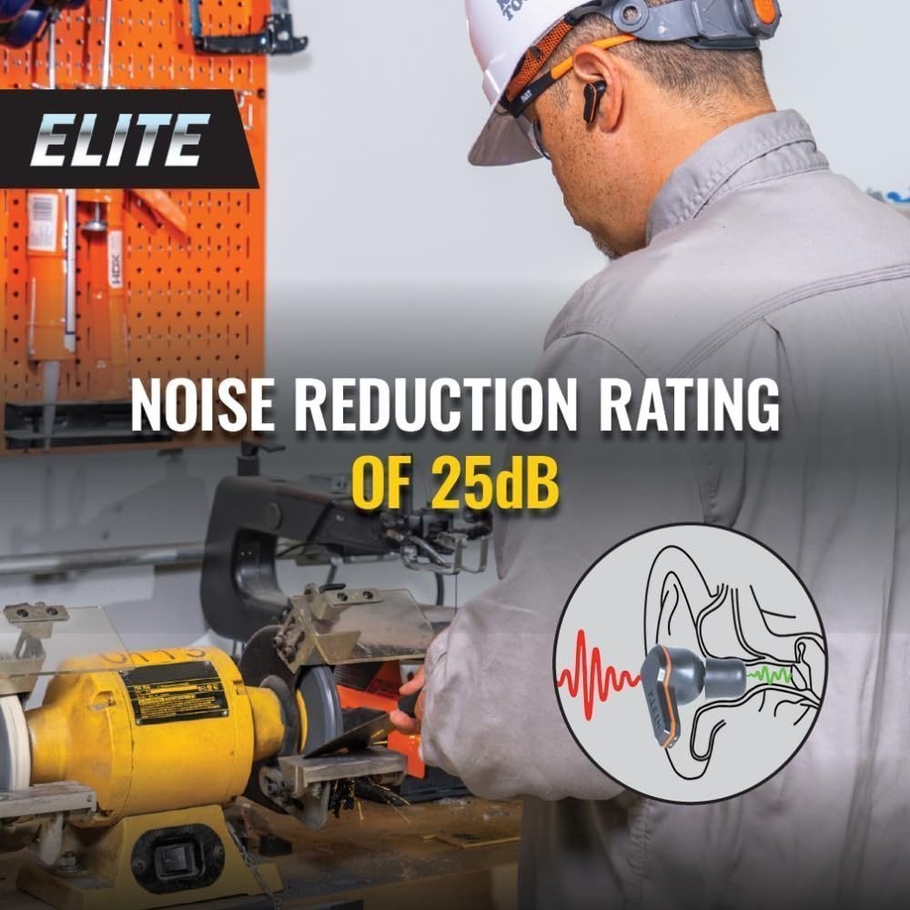 Klein Tools AESEB2 Elite Bluetooth Jobsite Earbuds True Wireless 25dB NRR