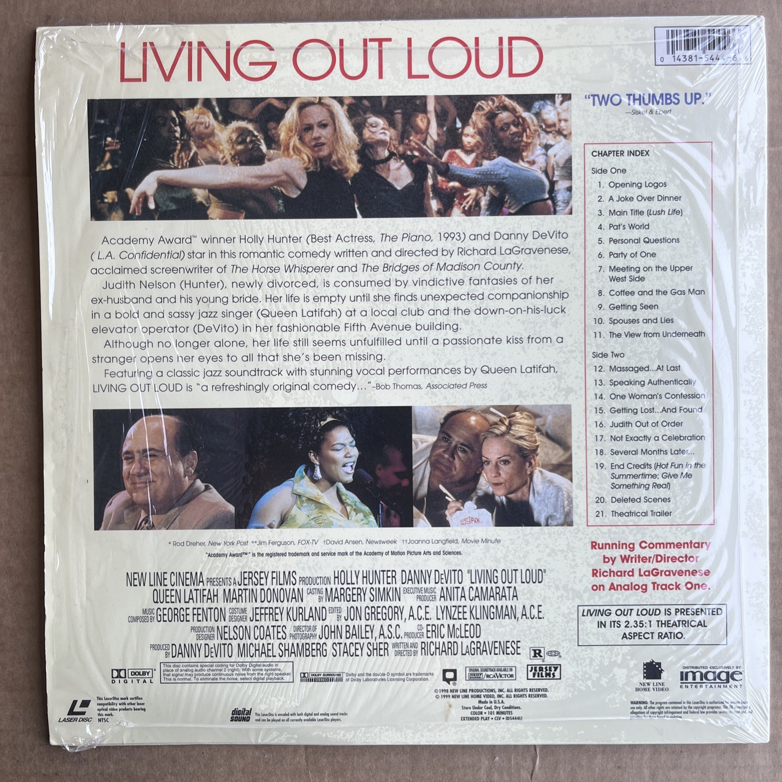 Living Out Loud (Laserdisc)