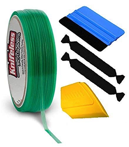 Knifeless Design Line Vinyl Wrap 50m Roll w/ Squeegee, Detailer & 2 Felts