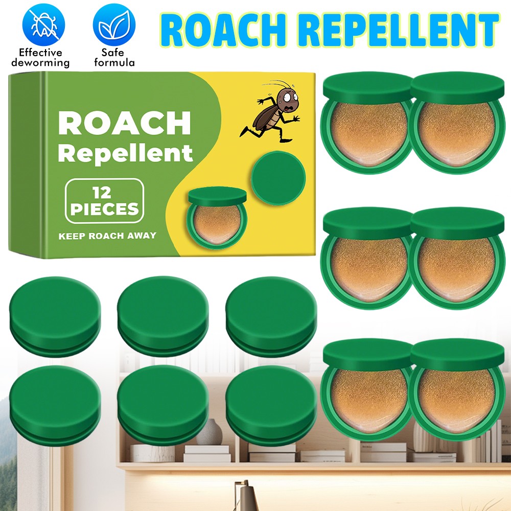12 Pack Roach Killer, Roach Bait Powerful Cockroach Traps Infestation Control