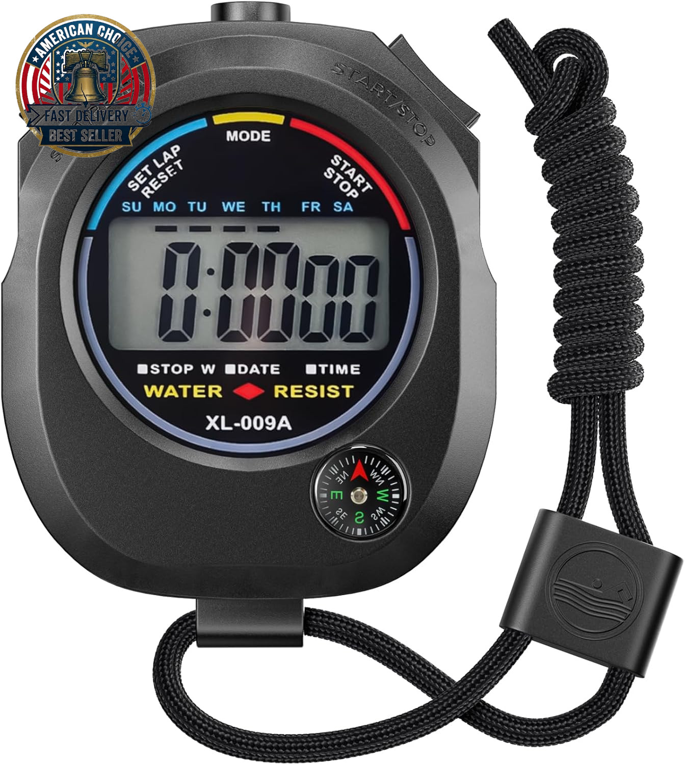 Digital Stopwatch Timer - Interval Timer with Large Display.