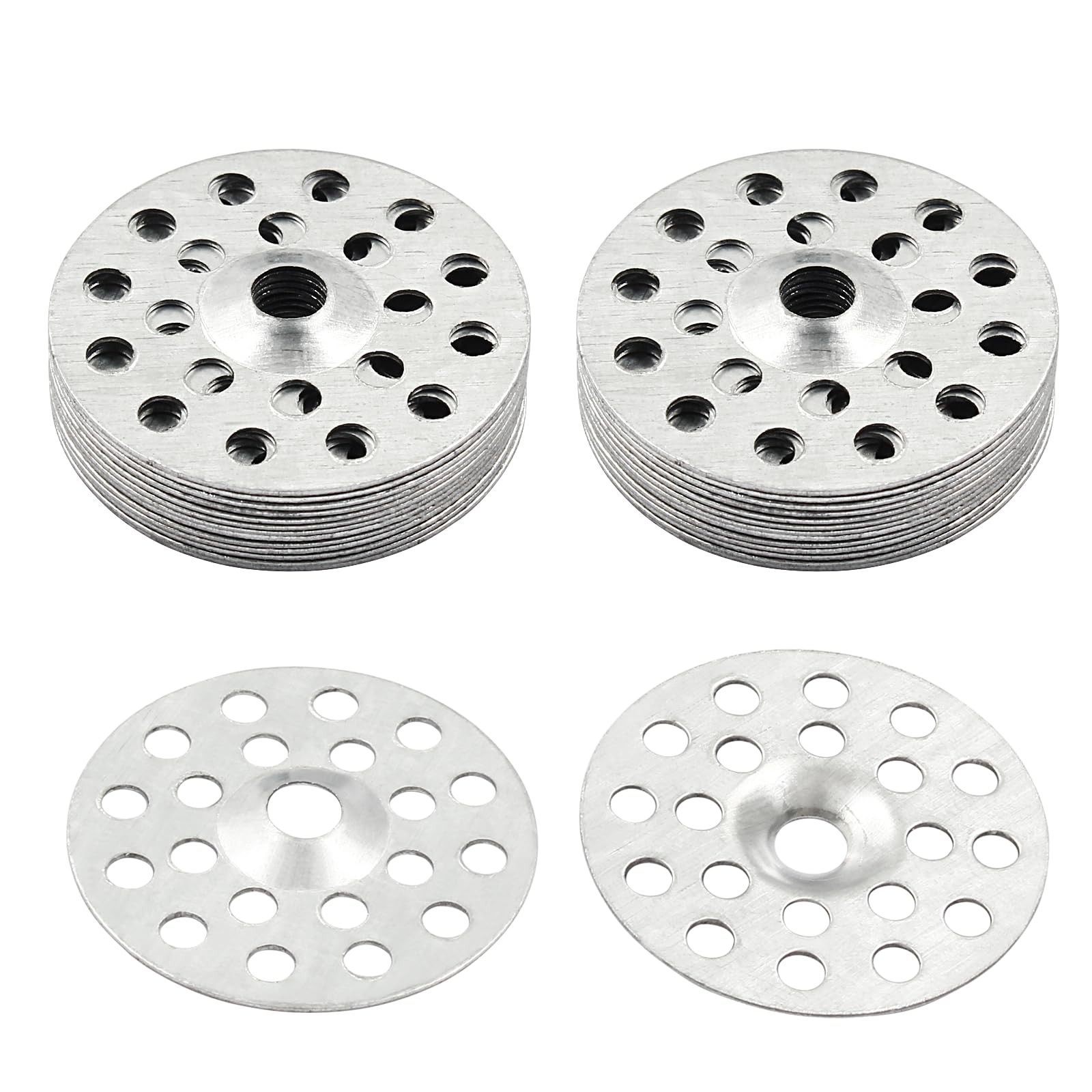 Coufce 100pcs 1 inch Plaster Washers Zinc Metal Washer, Repair 1
