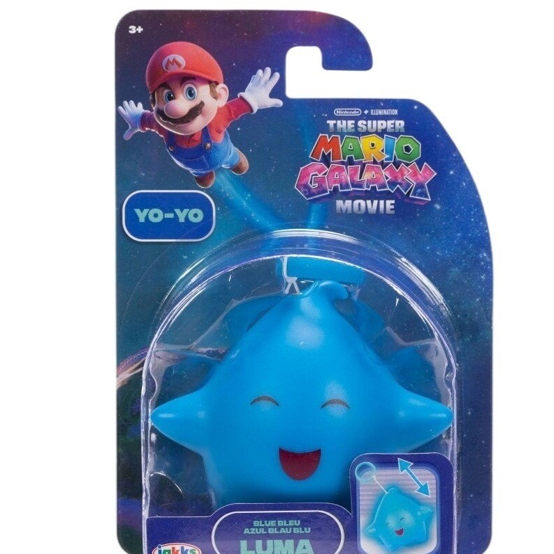 Jakks Pacific Luma Yo-Yo Toy Kids OS Blue New Super Mario Movie Nintendo Star