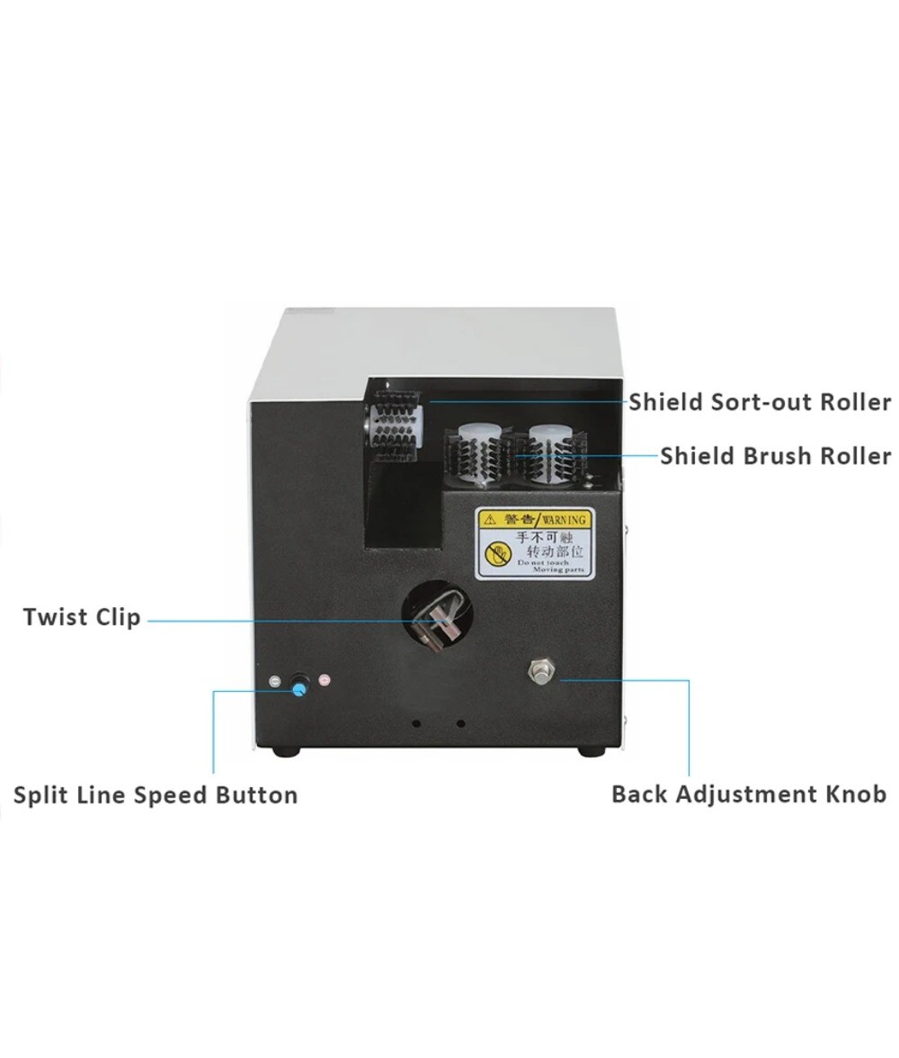 Shielded Wire Brushing Splitting Twisting Machine Braided Wire Shielded Mesh