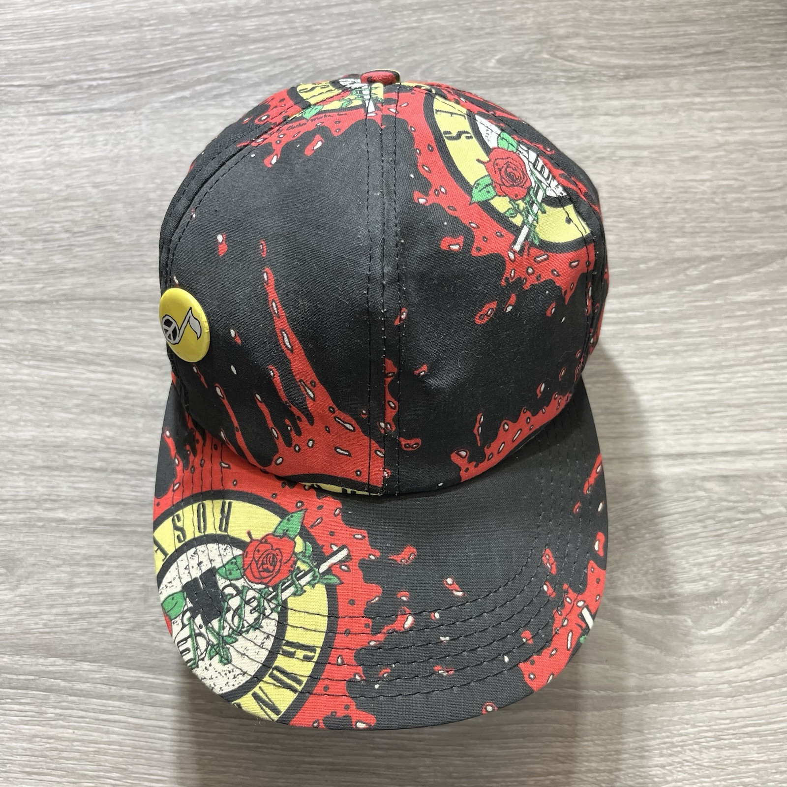 RARE Vintage Guns and Roses 1992 Use Your Illusion World Tour Hat All Over Print