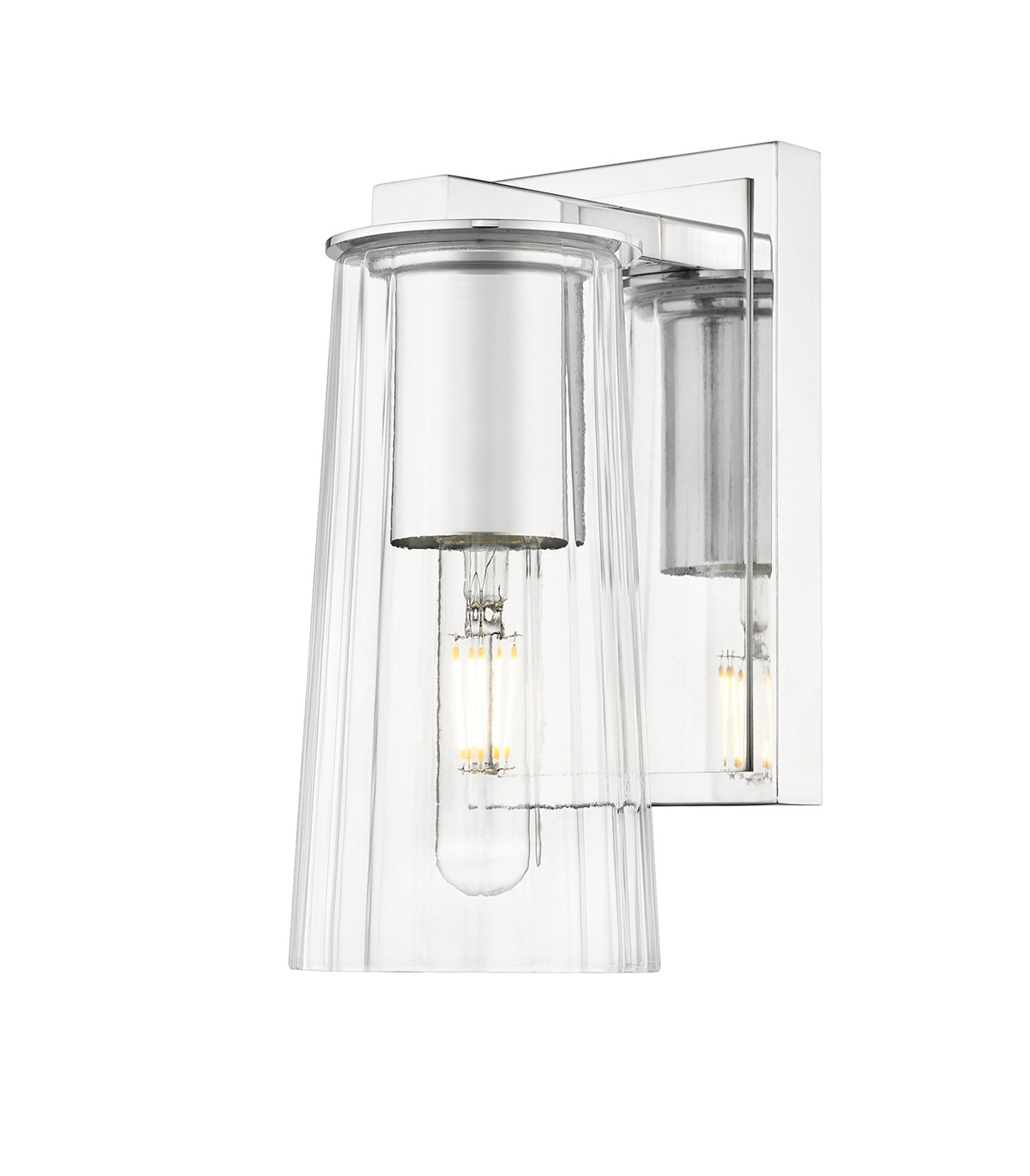 Z-Lite 826-1S Titus 10" Tall Bathroom Sconce - Chrome
