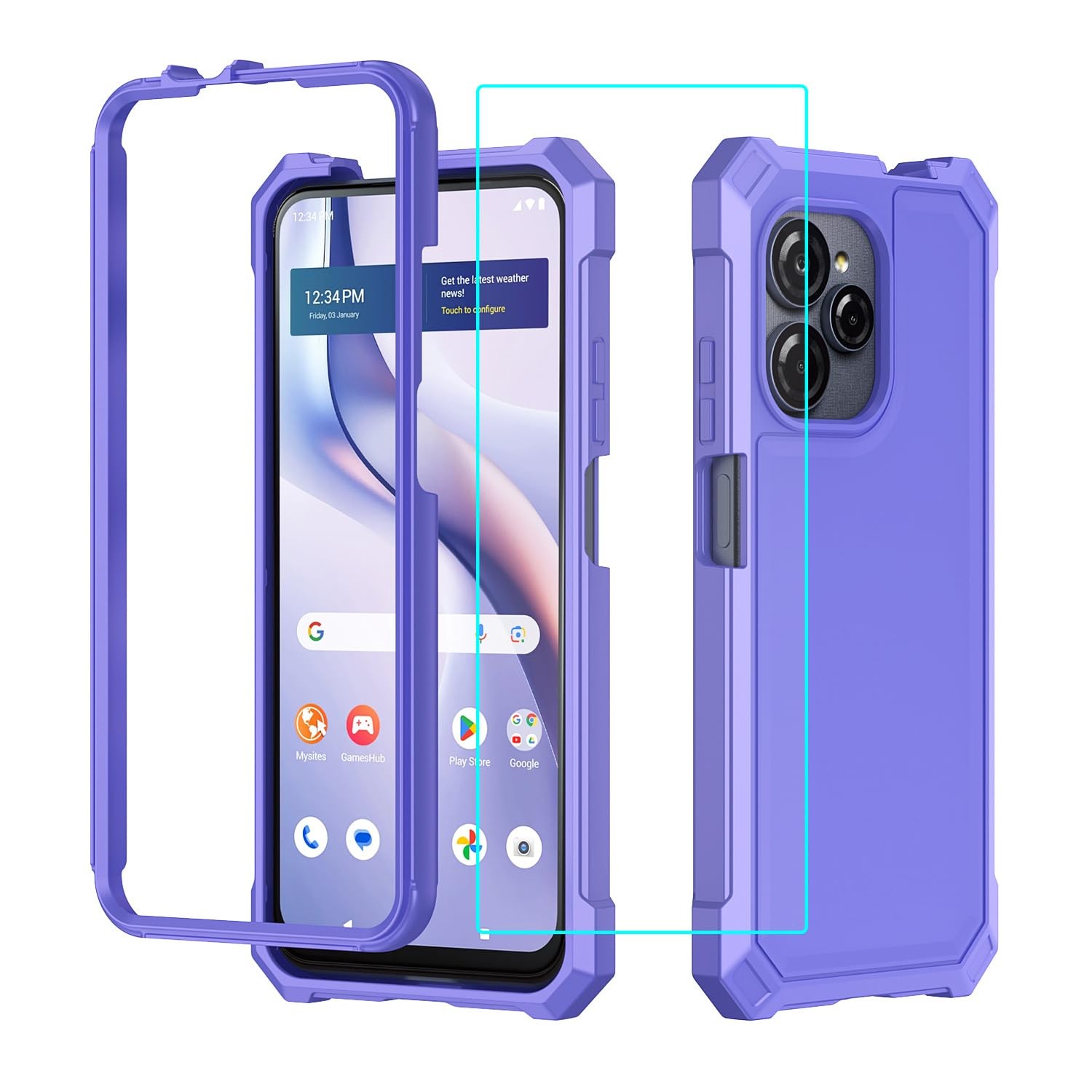 for Blu View Speed Ultra 5G B1660V B1660V, Purple