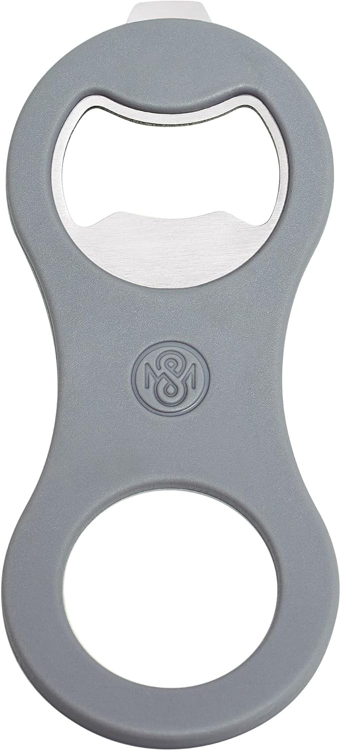 2 in 1 Magnetic Beer Bottle Opener for Refrigerator and RV with Cap Catcher,