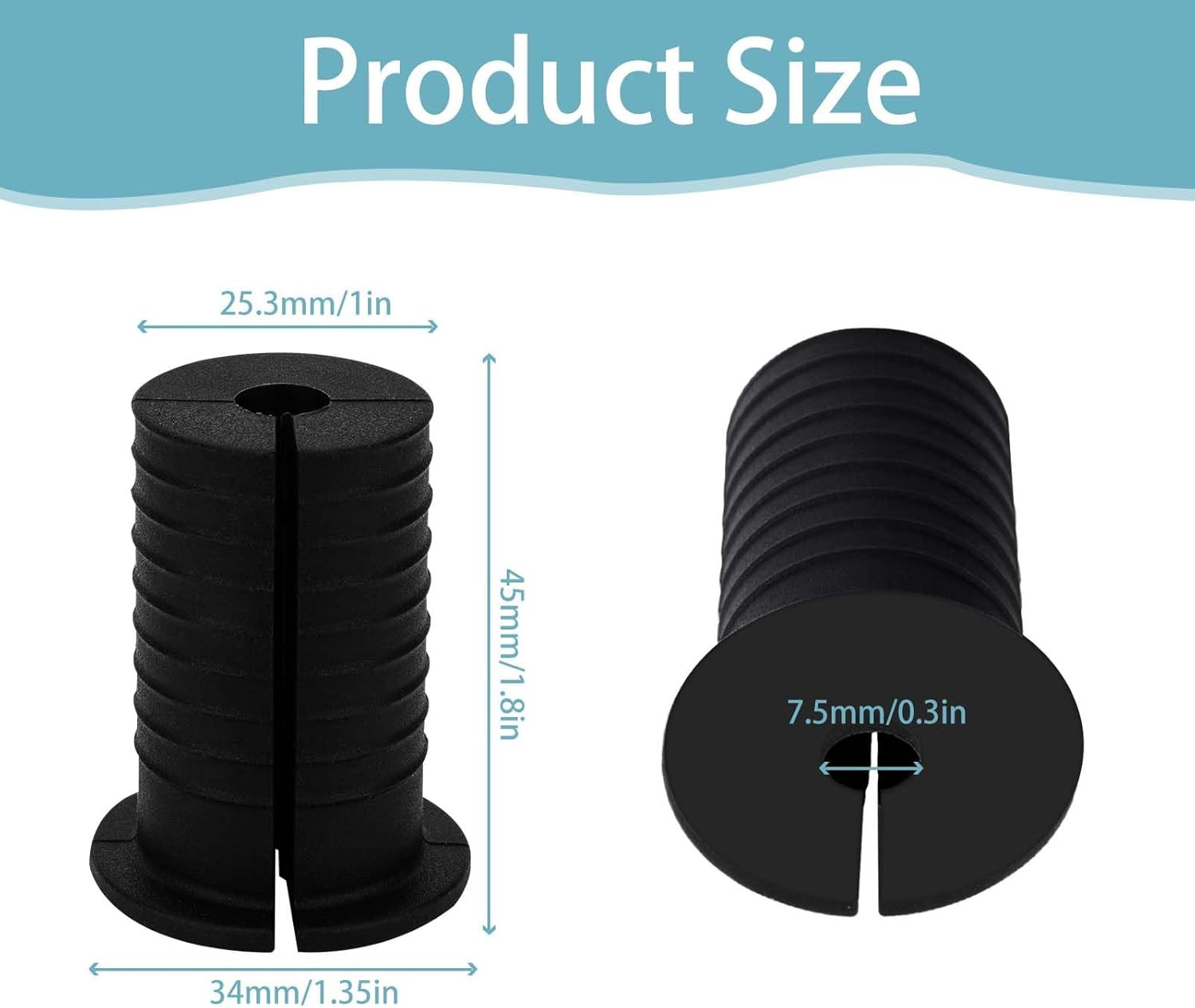2 Pcs Starlink Cable Routing Kit for 1 Inch Wall Hole, Starlink Wall Grommet,...