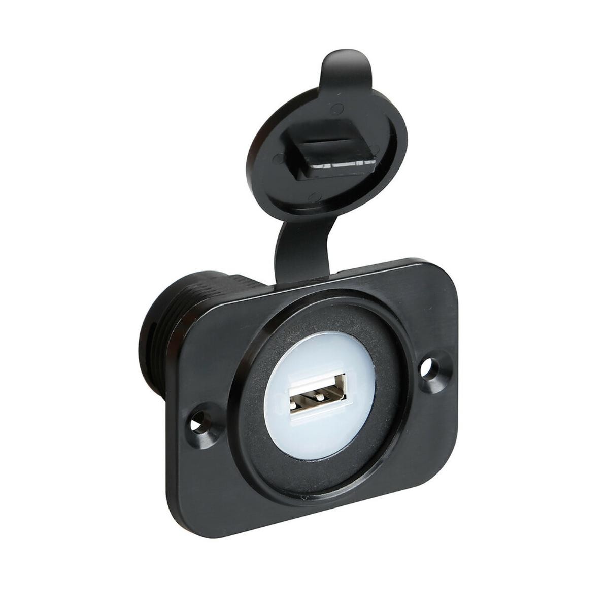 USB Socket Lamp Ext-7 Recessed Mount 12/24V