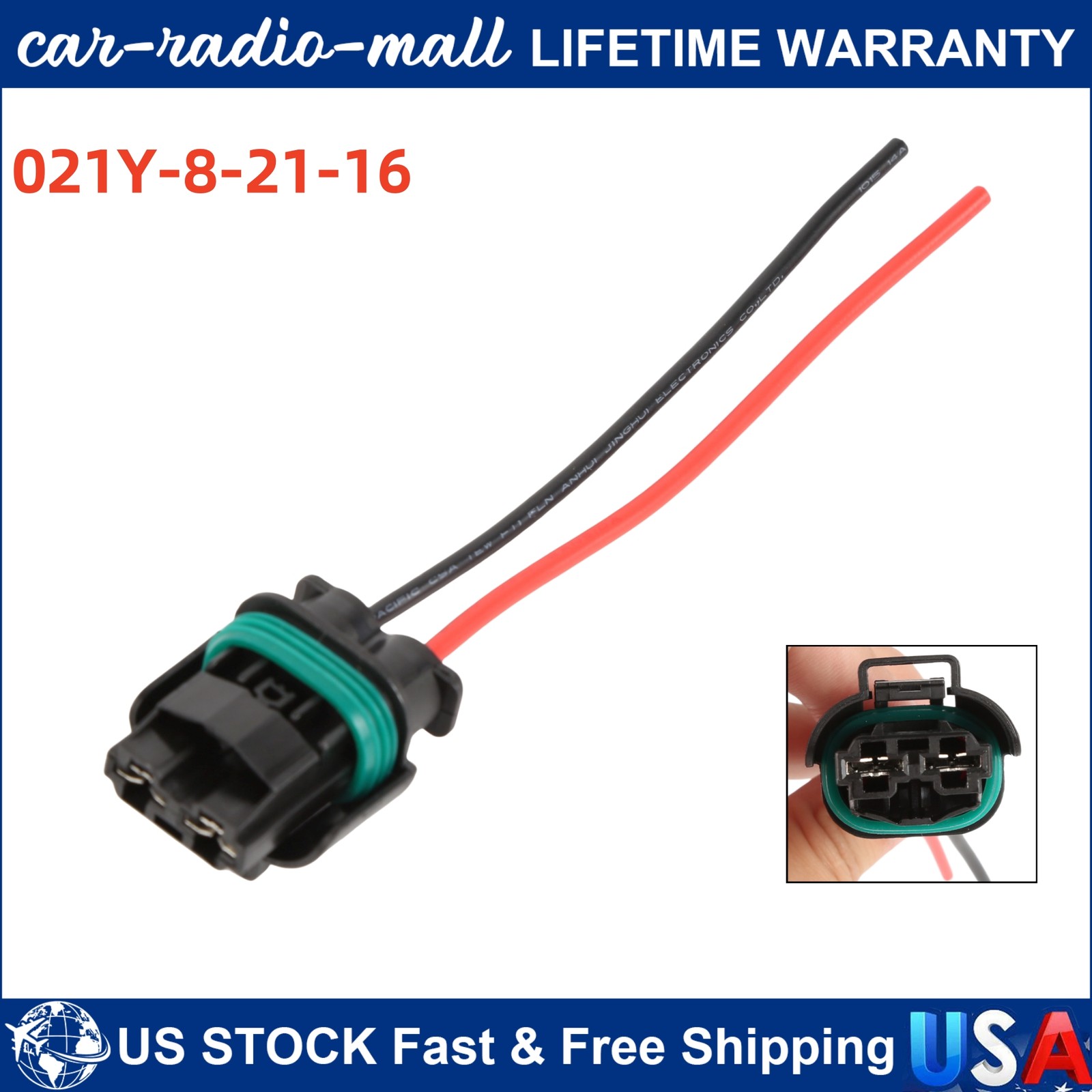 New Radiator Cooling Fan Connector For 2017 2018 2019 Nissan Rogue Sport 2.0L
