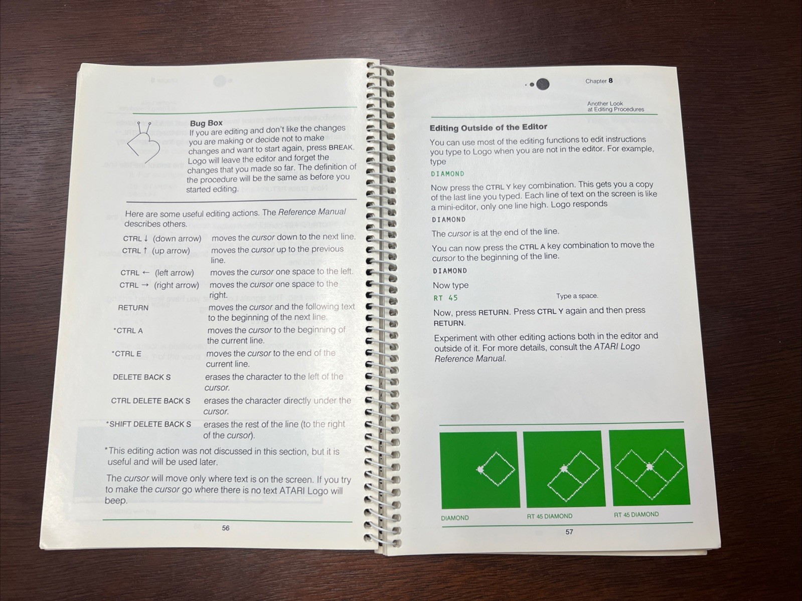 Vintage 1983 Atari Logo Manuals: Introduction to Programming & Reference Manual