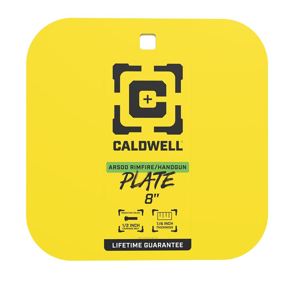 Caldwell Ar500 1/4 Rimfire/Handgun Steel Target Durable Steel Construction For