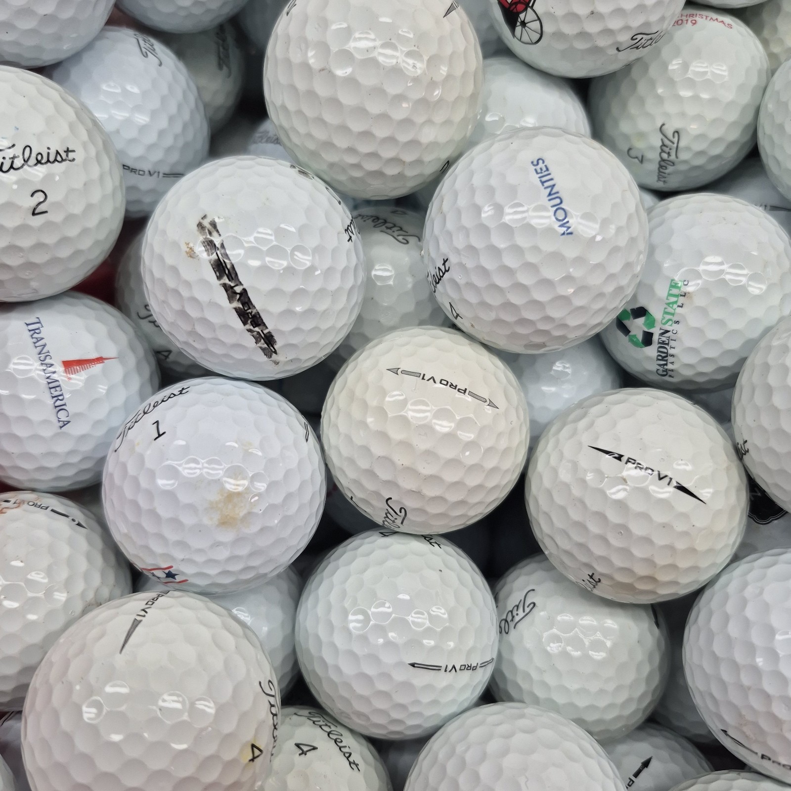 100 Titleist Pro V1 Used Golf Balls - 3A Value AAA