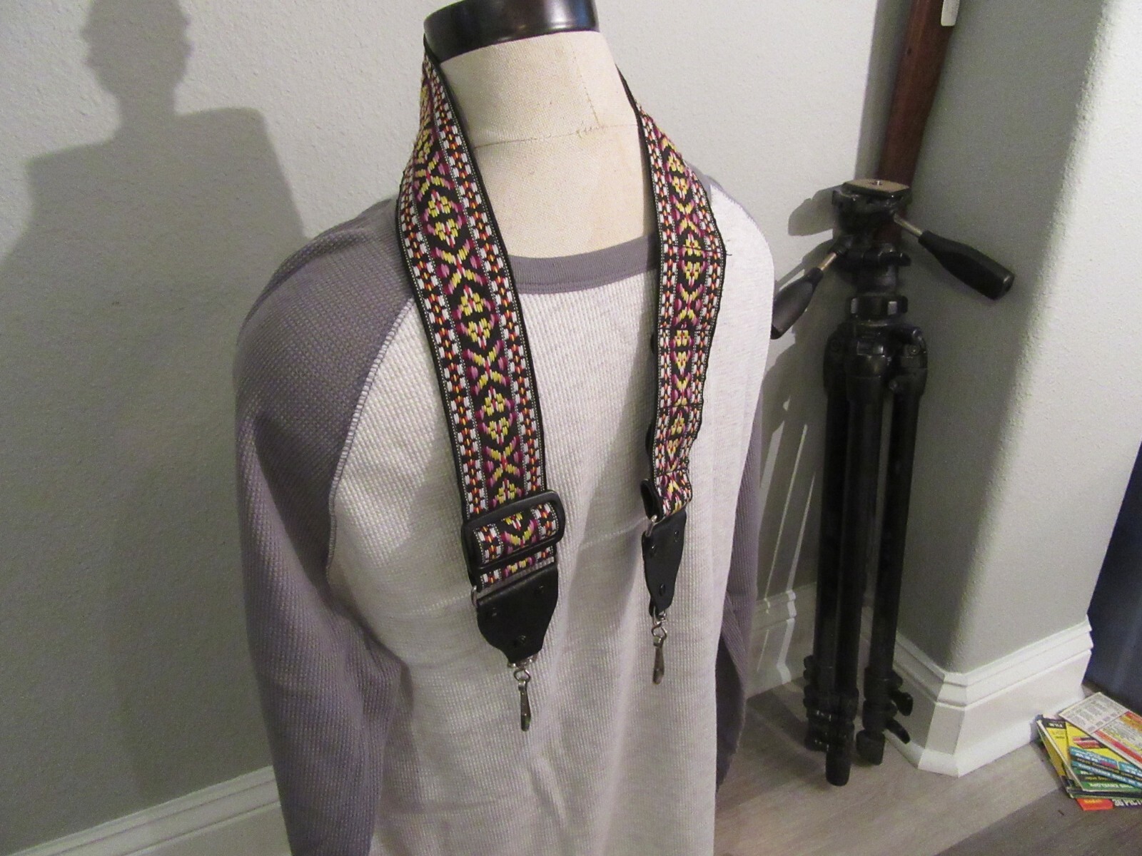 Nice Used Hippie Camera Strap Looks Nice  Very Solid  Stitching