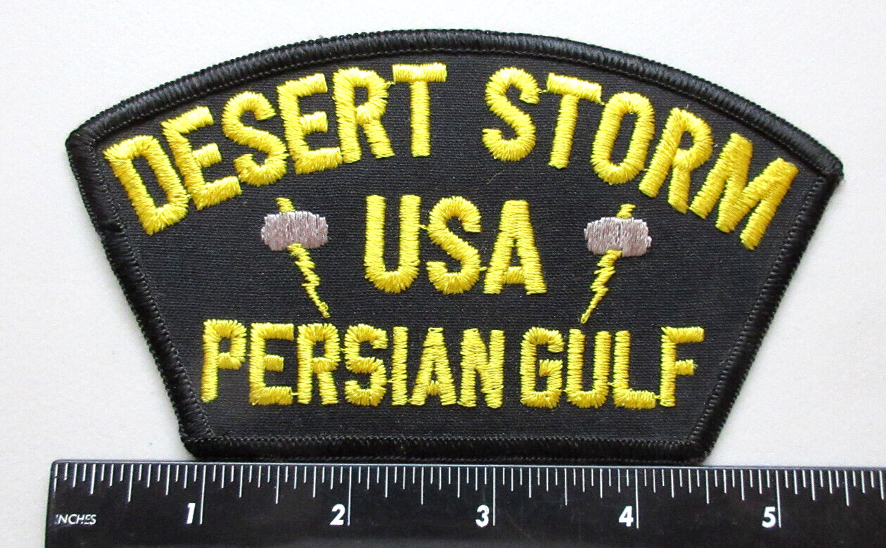 ⭐DESERT STORM USA PERSIAN GULF VETERANS MILITARY COLLECTIBLE EMBROIDERED PATCH