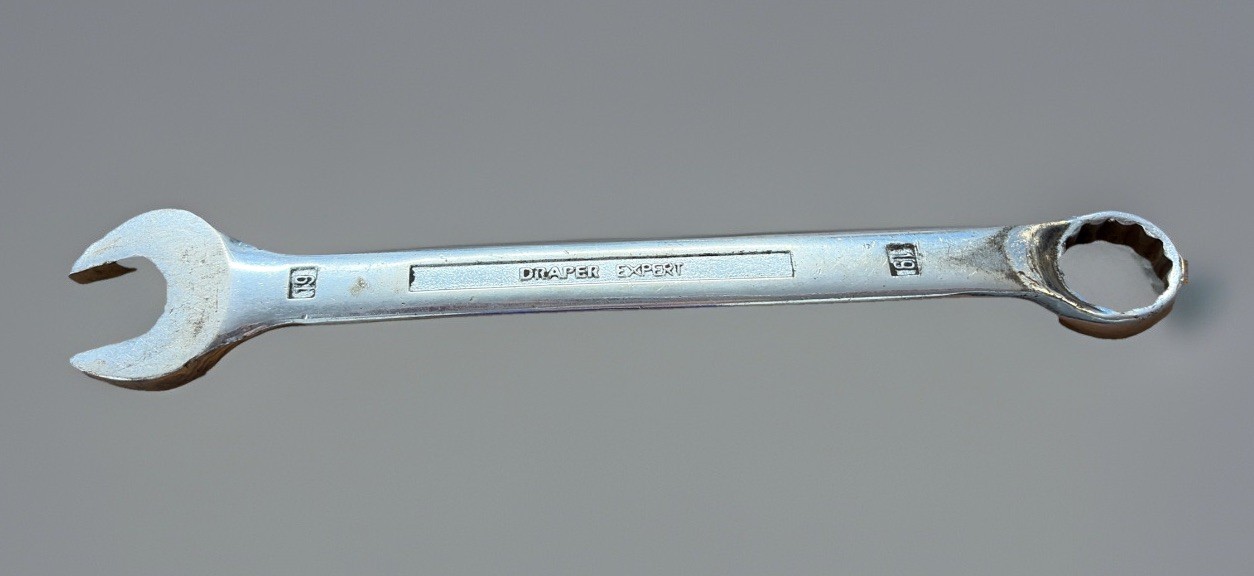 Draper Expert 19mm Hi-Torq Chrome Vanadium Hardened Steel  Combination Spanner