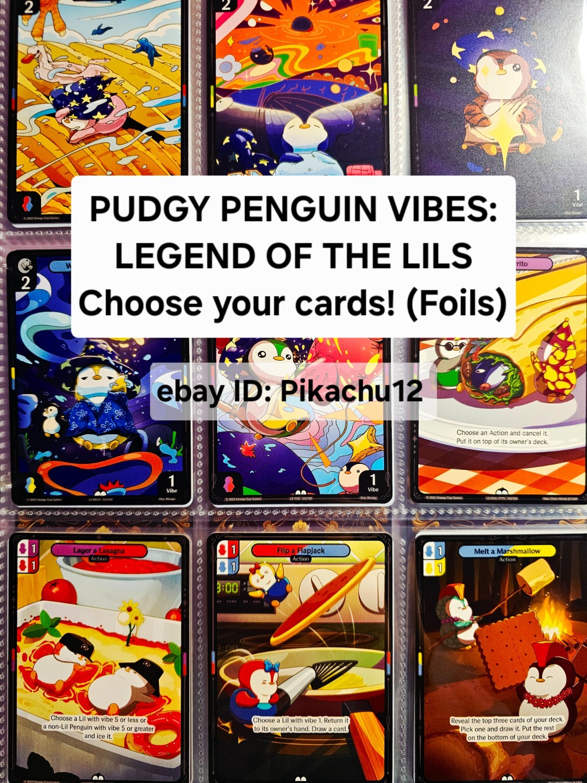 Pudgy Penguins LOTL TCG - FOIL AND ARCTIC CARDS - CHOOSE YOUR CARD! Trading Card