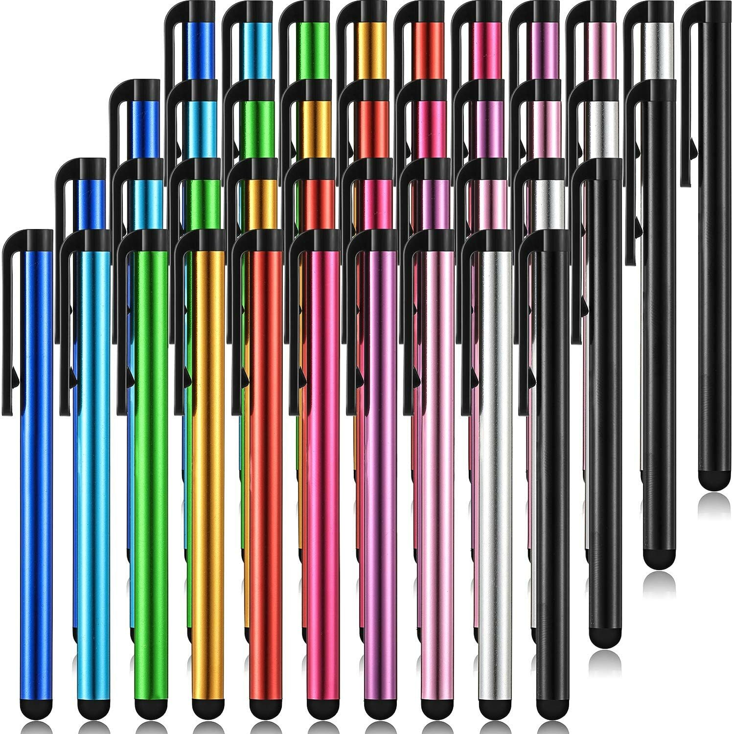 100Pcs Metal Touch Screen Stylus Pen For Android iPad Phone PC Tablet Universal