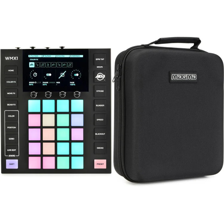 ADJ WMX1 Mk2 Standalone DMX Lighting Controller with Magma Bags CTRL Case