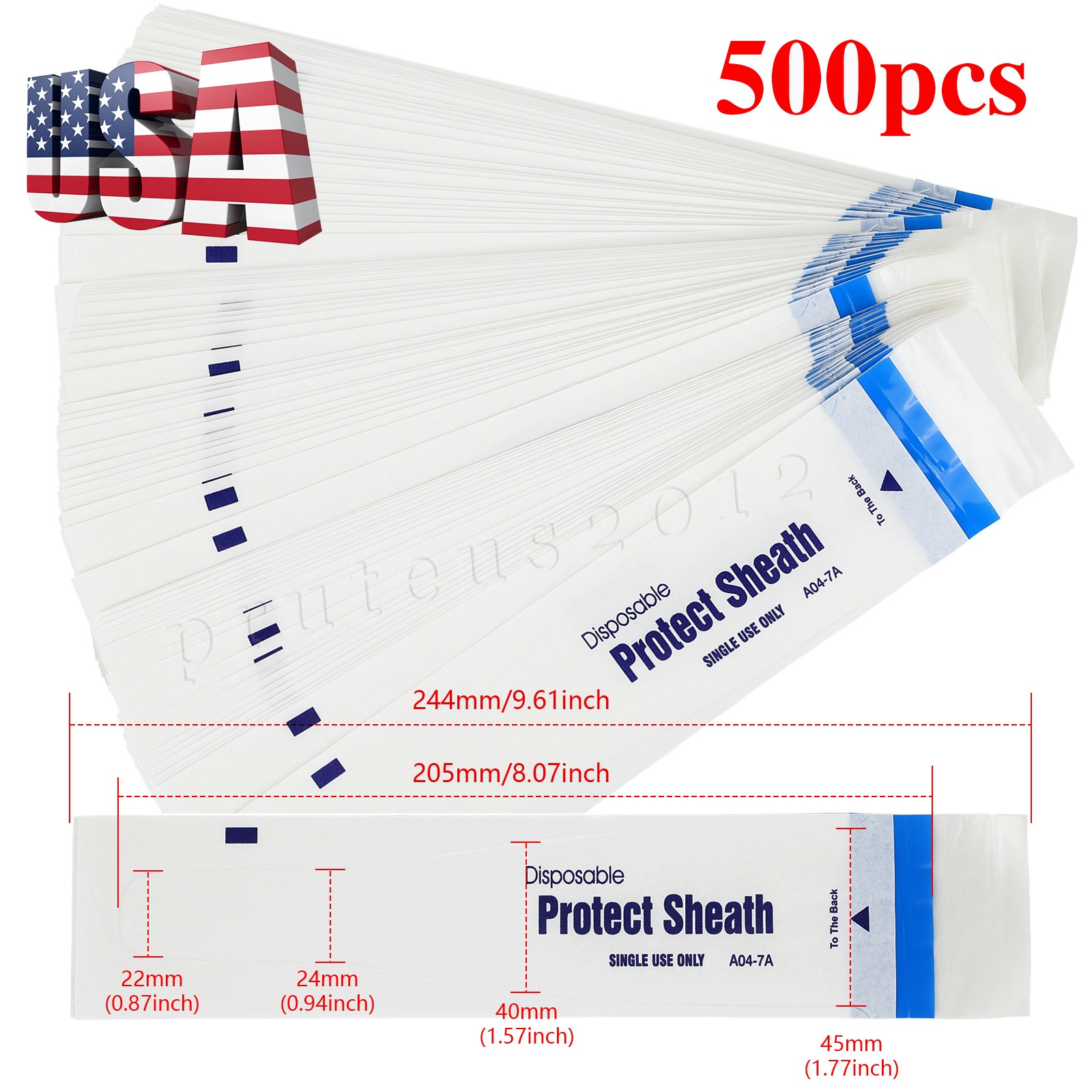 100/200/300/500Pc Dental Disposable Protect Sheath Intraoral Camera Cover A04-7A