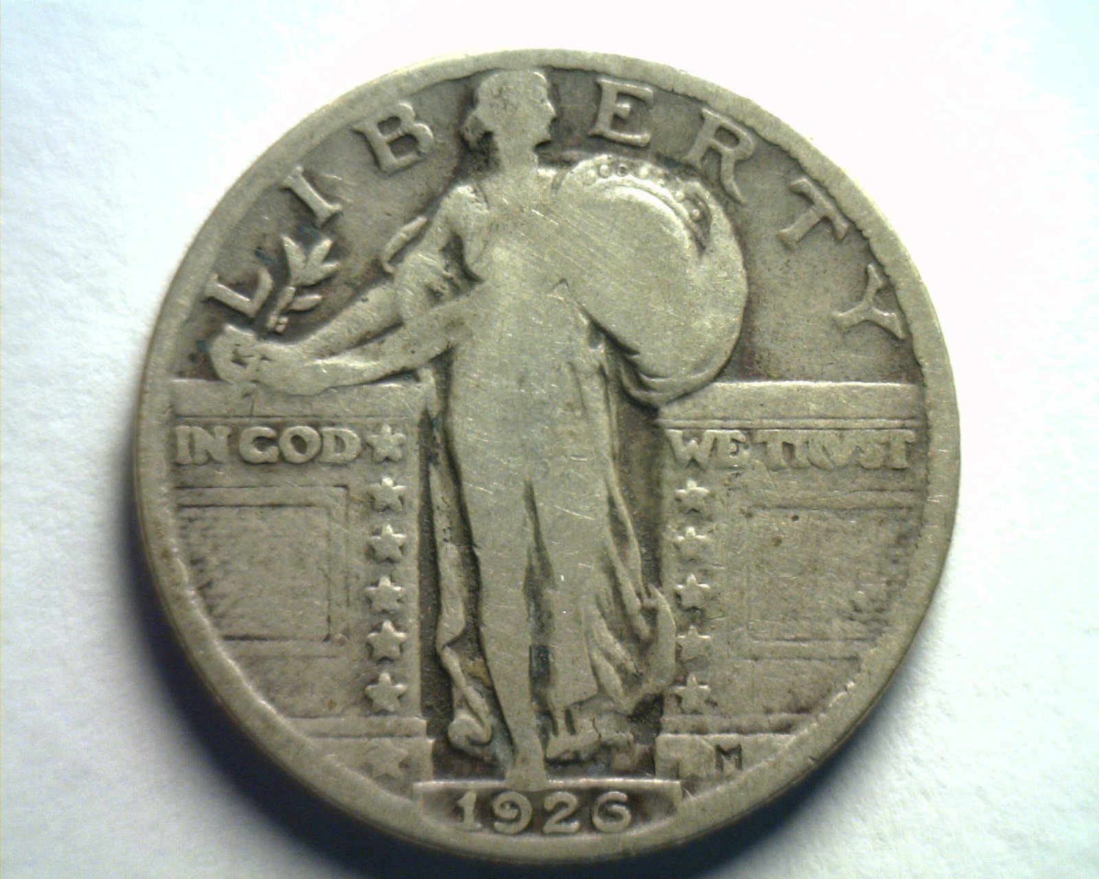 1926 STANDING LIBERTY QUARTER VERY GOOD VG NICE ORIGINAL COIN BOBS COINS