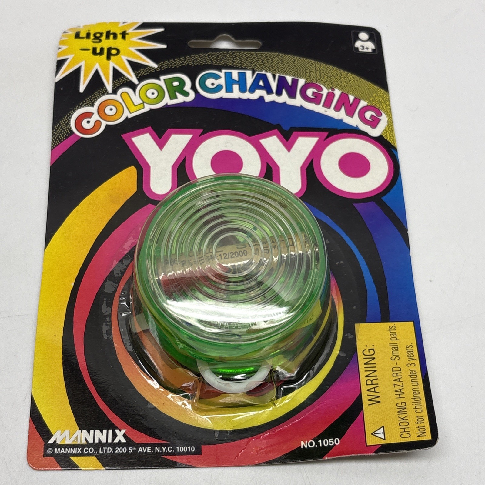 Vintage Color Changing Light Up  Yo-Yo 2000’s Y2K Green Mannix No. 1050
