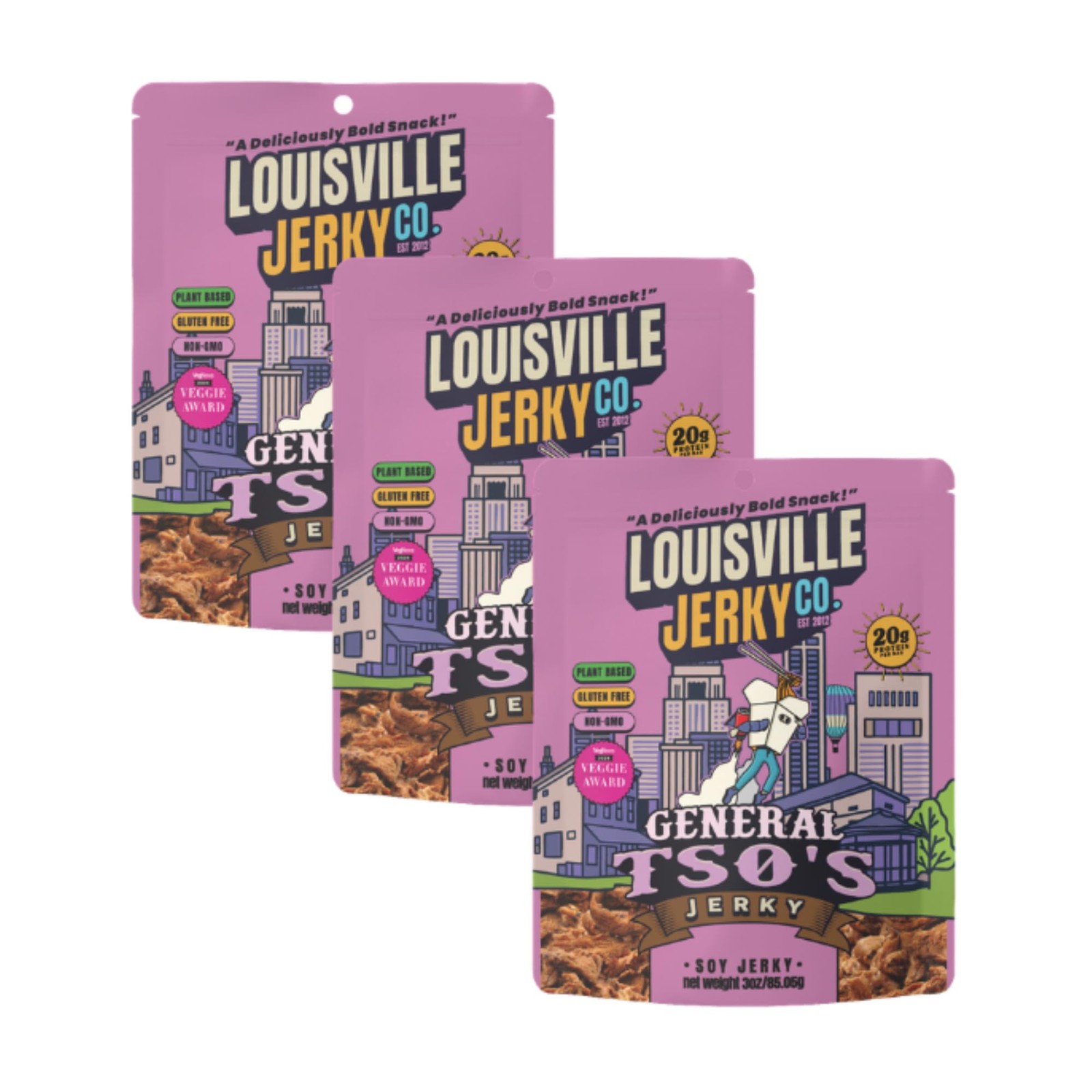 Louisville Vegan Jerky  General Tso’s Vegan and Vegetarian Meat  LipSmacking ...