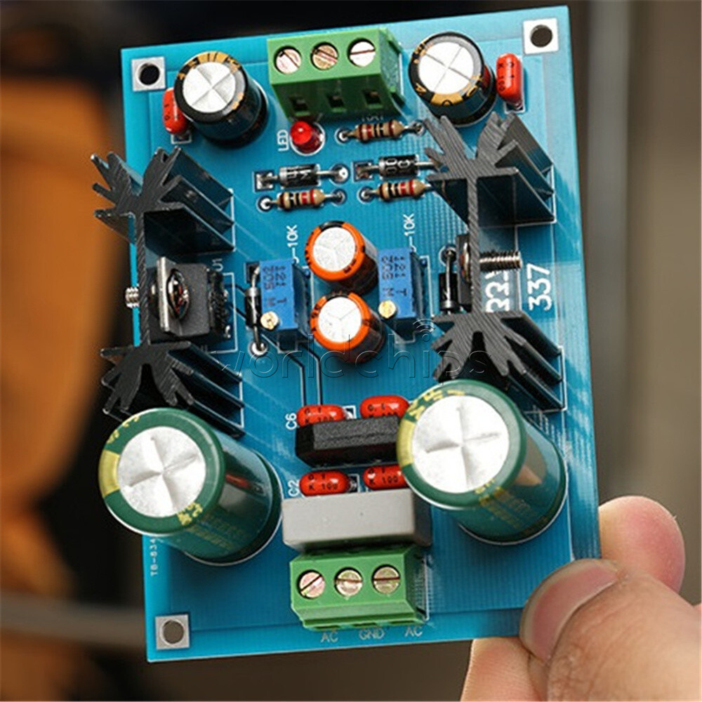LM317 LM337 Voltage Regulator Adjustable Filtering Power Supply AC/DC ±1.25-37V