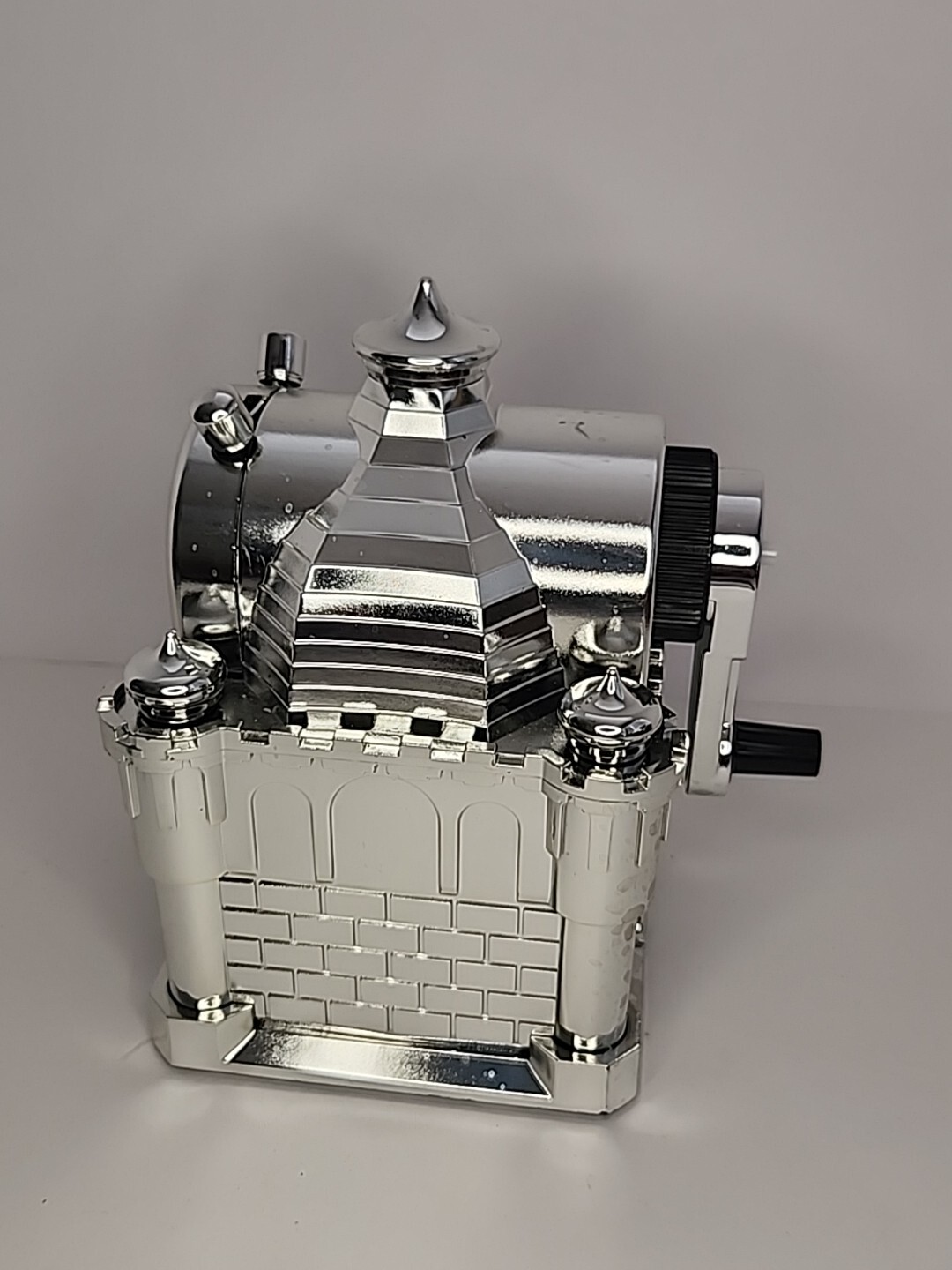 HI SHAPA KI-1600 Castle Manual Pencil Sharpener Stationery School Black Silver