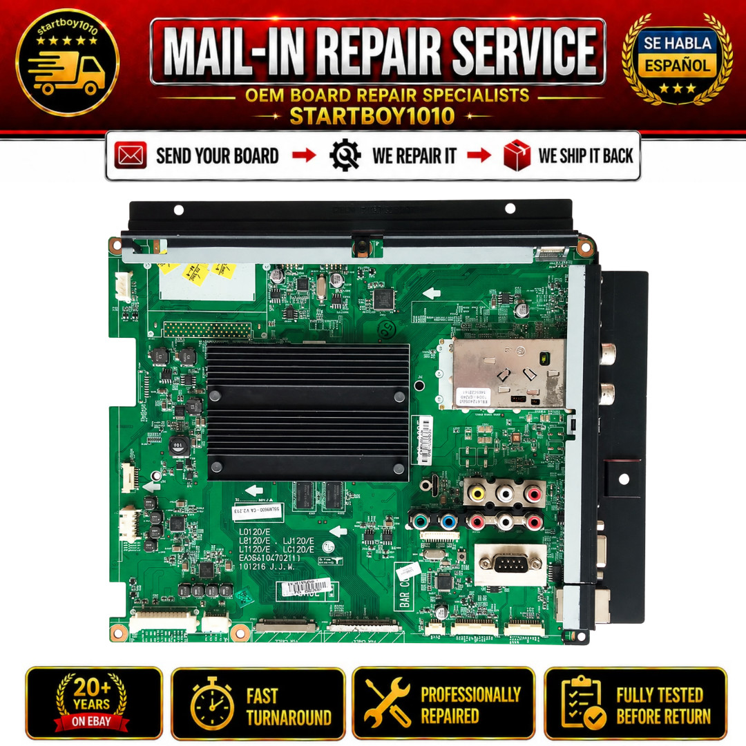 REPAIR SERVICE FOR LG 55LW5700-UE MAIN BOARD EBT61410207 EBR72816704