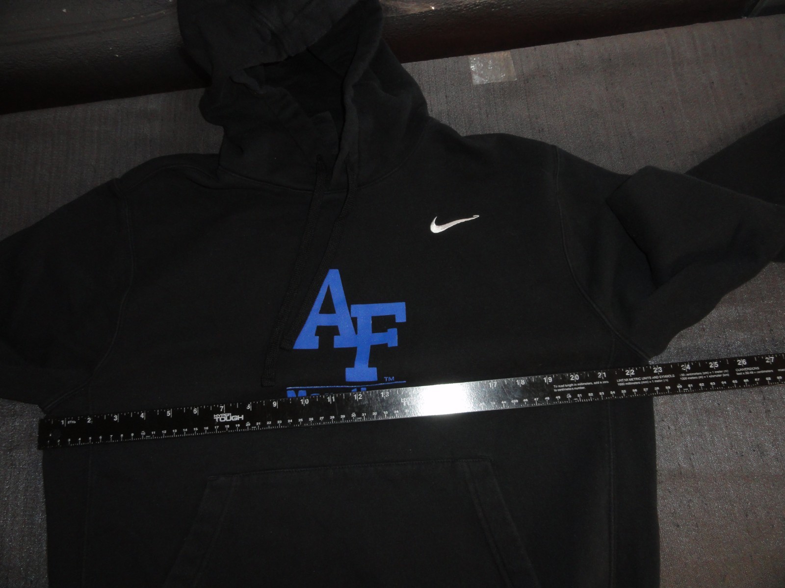 NIKE USAF USAFA AIR FORCE MARATHON PULLOVER ATHLETIC HOODIE SWEATER MEDIUM