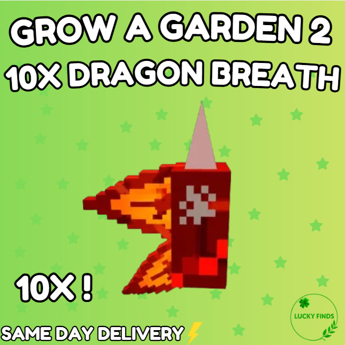 🔥Grow a Garden 2 Roblox✨ 10X Dragon Breath (Seeds) | Fast & Easy