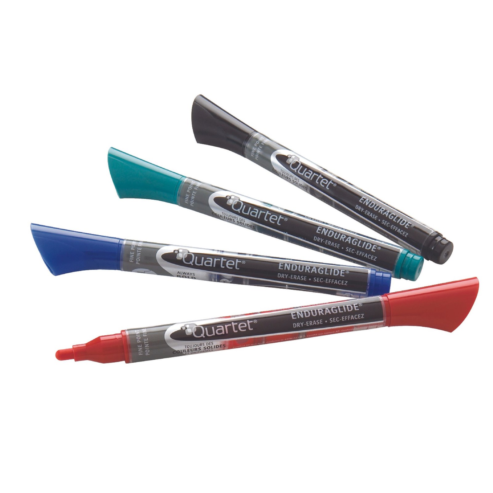Quartet  EnduraGlide Fine Tip Dry-Erase Markers: Classic Colors / Fine / 4-pack