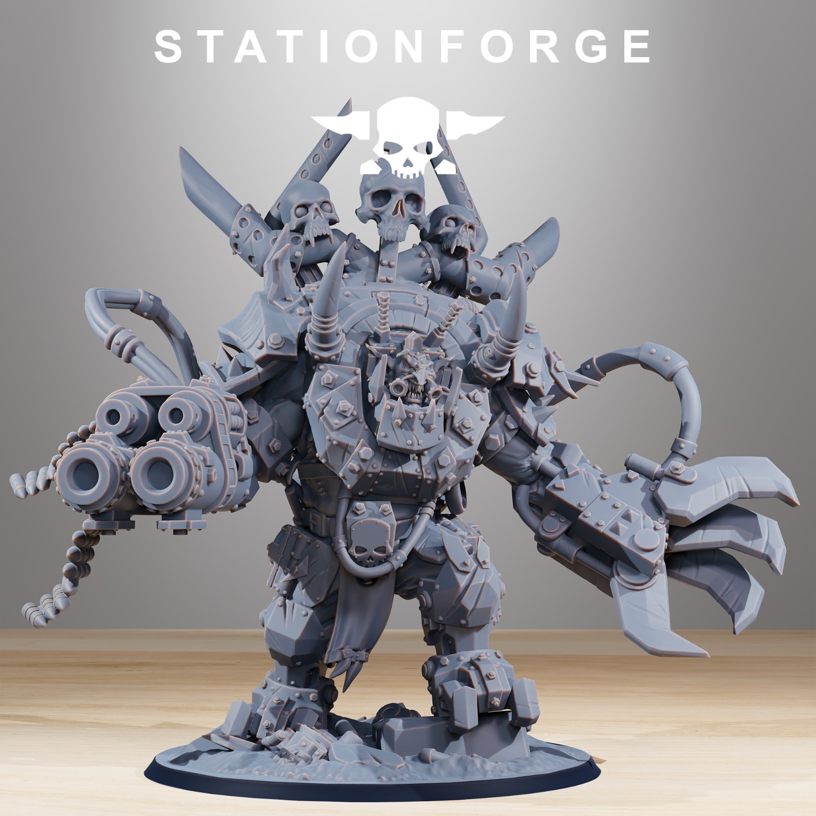 Station Forge Miniatures Orkaz Troll Boss Tabletop Sci Fi Grim Dark Wargame