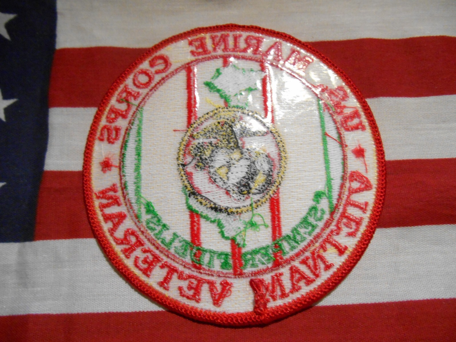 U.S. MARINE CORPS VIETNAM VETERAN POCKET PATCH 4"