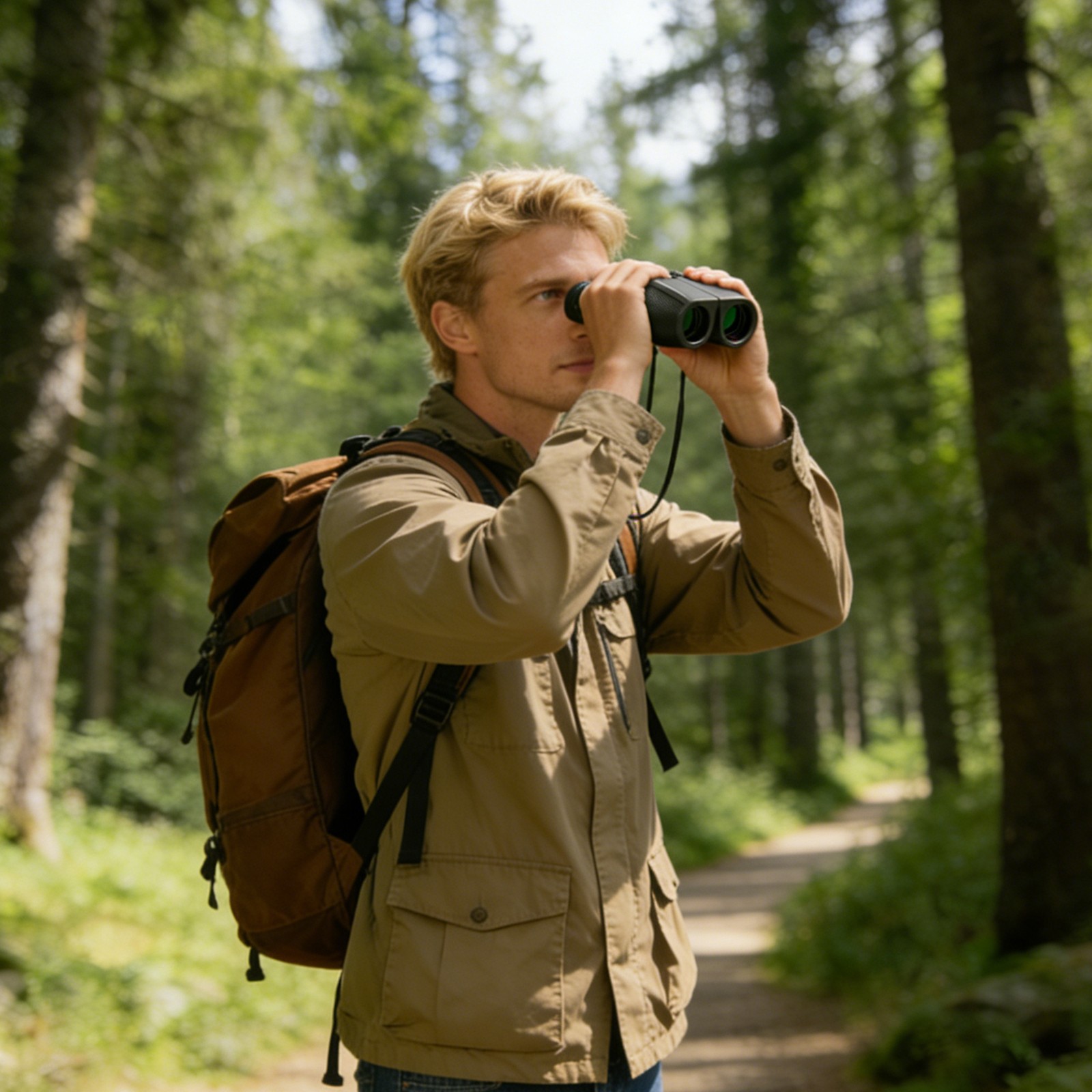 Portable High-definition Binoculars, Easy-focus Binoculars for Adults and Kids