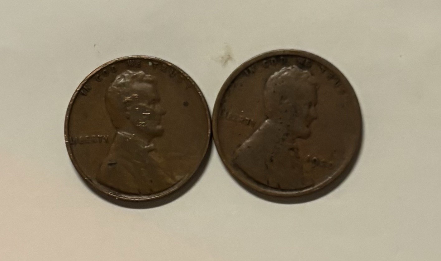 US Coins  1920-P Lincoln Cent (2 Coins) Circulated